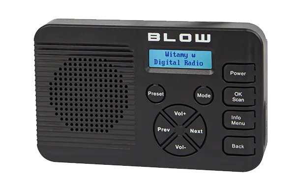 Bezprzewodowe radio kuchenne FM/DAB+ przenośne BLOW RK4 Bluetooth