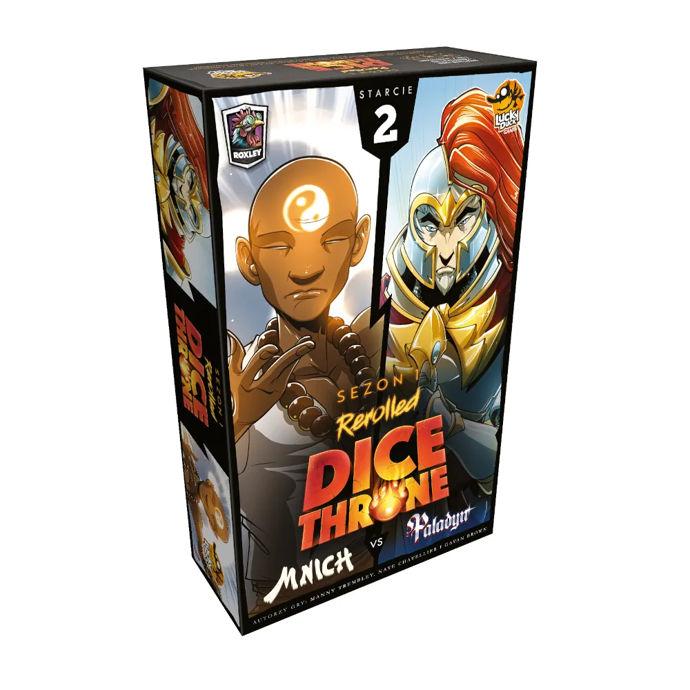 Gra karciana DICE THRONE: MNICH vs PALADYN Lucky Duck Games