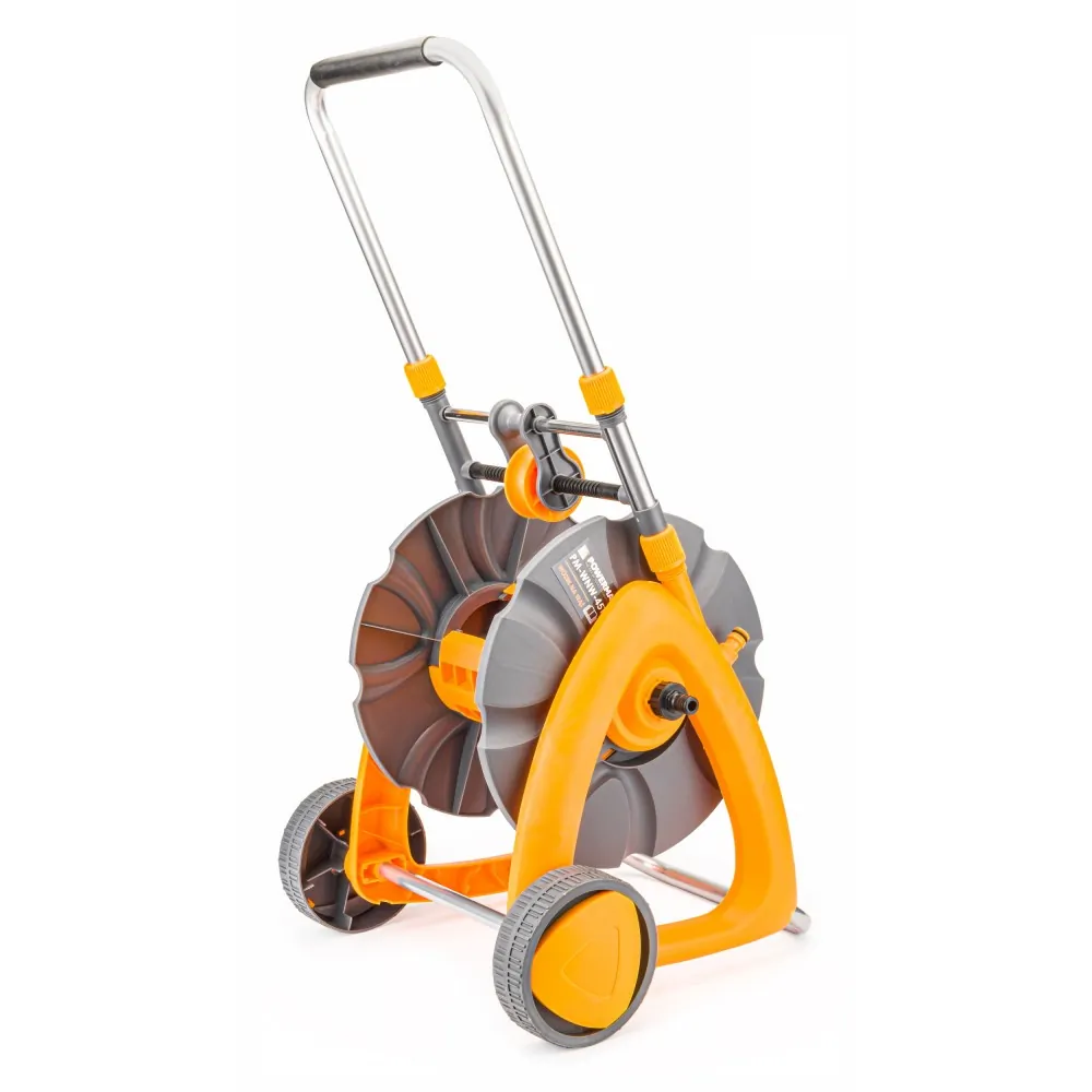 Wózek bębnowy na wąż ogrodowy 45m 1/2" Powermat PM-WNW-45T