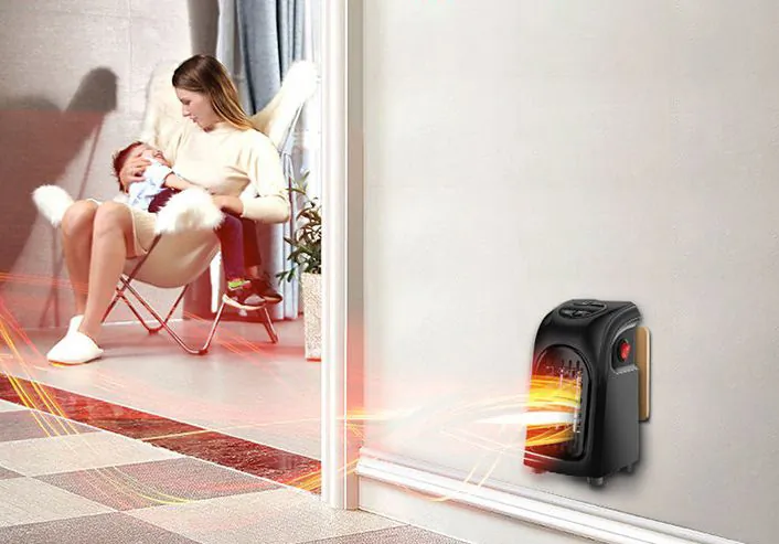 Termowentylator wtyczkowy grzejnik do kontaktu regulowany z grzałką ceramiczną BLOW FH-A21