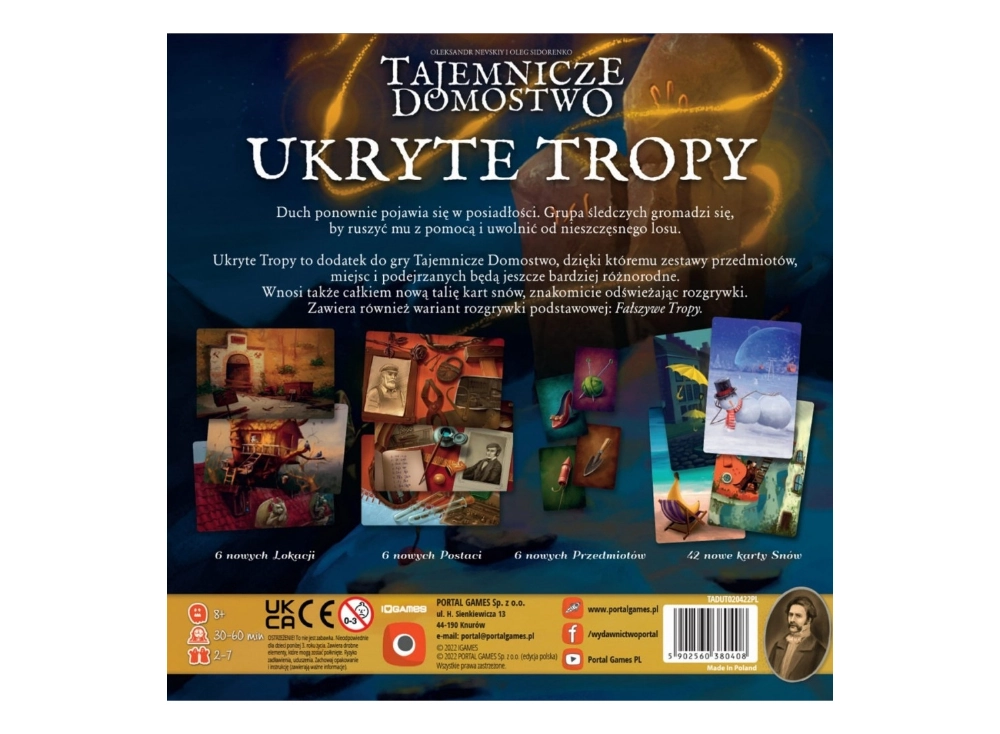 Gra karciana TAJEMNICZE DOMOSTWO: UKRYTE TROPY - dodatek Portal