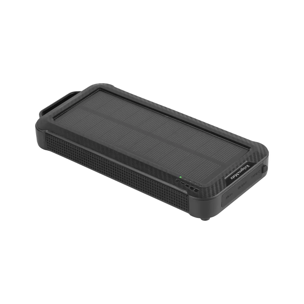 Powerbank solarny Kruger&Matz z latarką 10000mAh USB microUSB USB-C Lightning