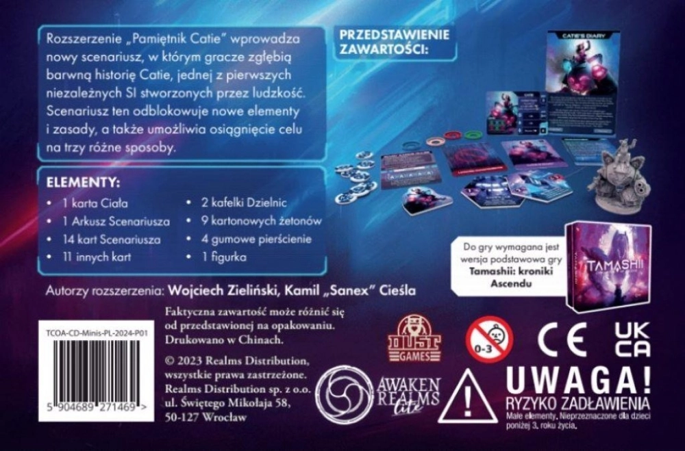 Gra planszowa TAMASHII: PAMIĘTNIK CATIE (MINIS) dodatek - Awaken Realms