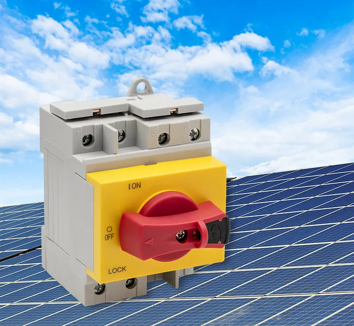 Rozłącznik izolacyjny DC z funkcją blokady na szynę DIN Qoltec wyłącznik główny 1200V 32A 8kV 4P