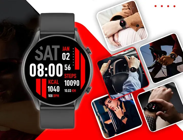 Zegarek smartwatch KIESLECT KR czarny