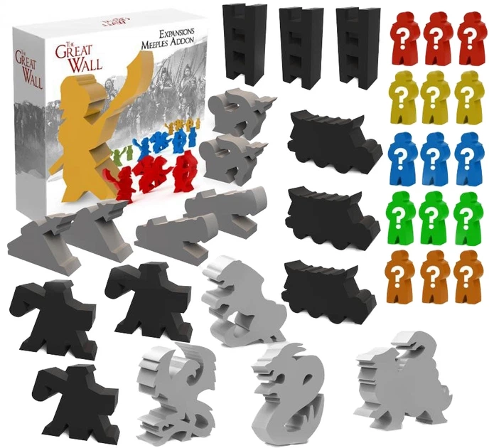 Zestaw drewnianych meepli do gry WIELKI MUR: EXPANSION dodatek - Awaken Realms