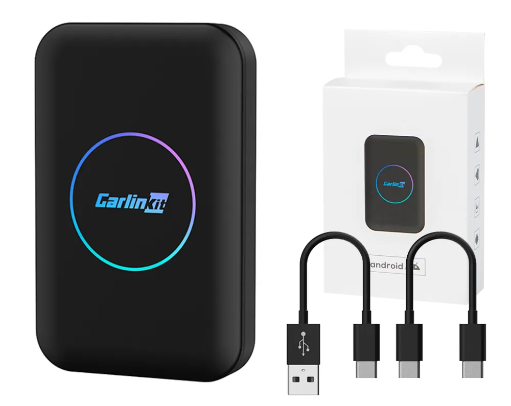 Bezprzewodowy adapter CarlinKit CarPlay5.0 TBox PRO Android Auto i Apple CarPlay + 32GB