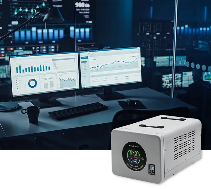Automatyczny stabilizator napięcia AVR 10000VA 8000W Qoltec