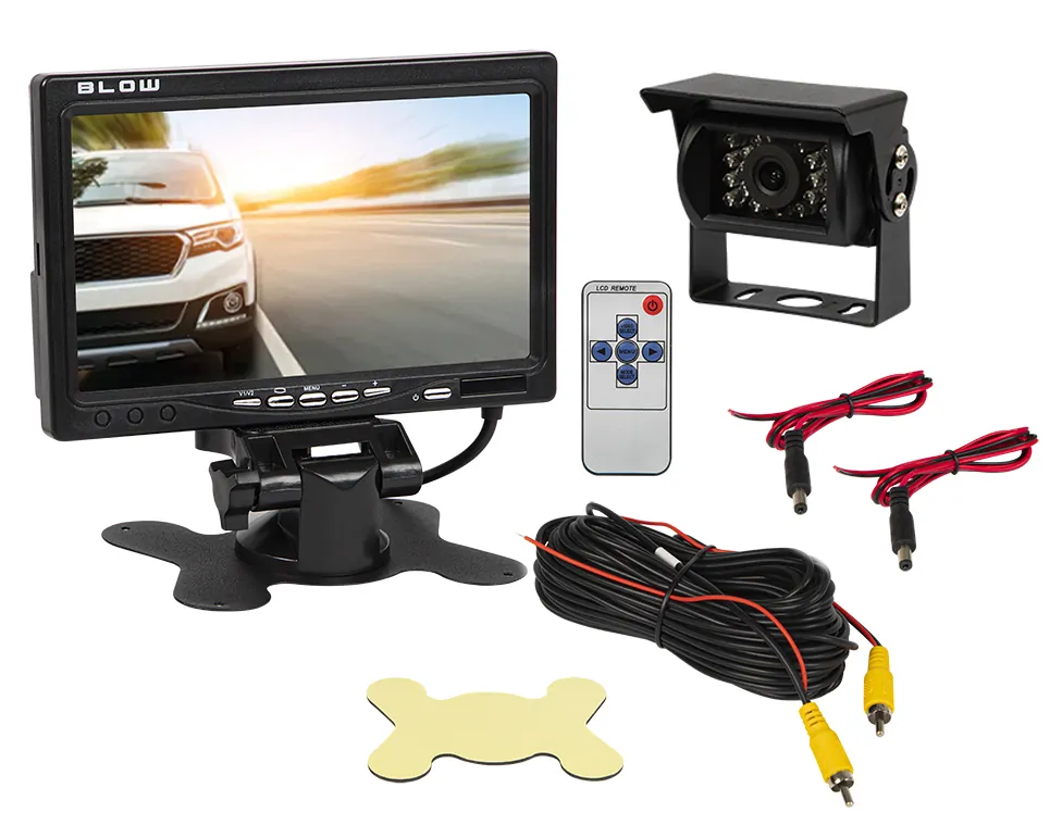 Kamera cofania z podczerwienią BLOW BVS-549 + MONITOR 7"