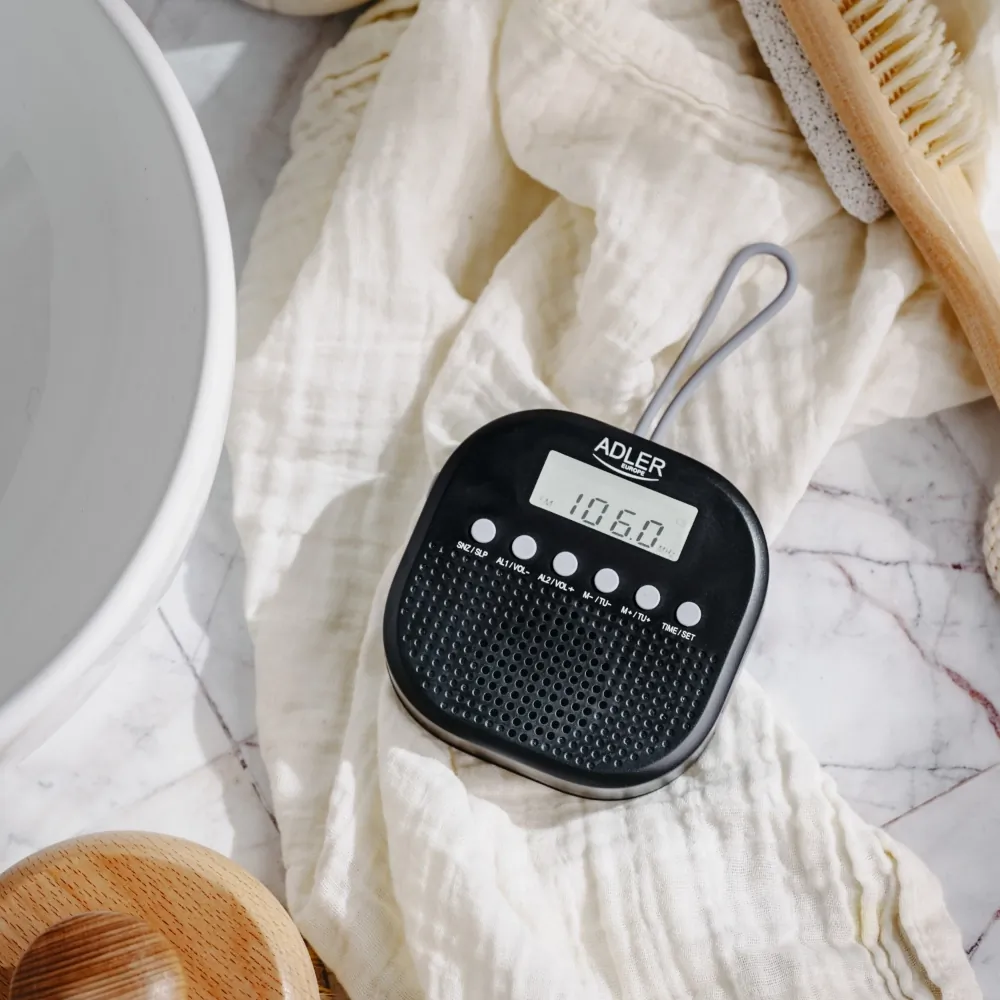 Wodoodporne radio FM przenośne Adler AD 1912 IPX4