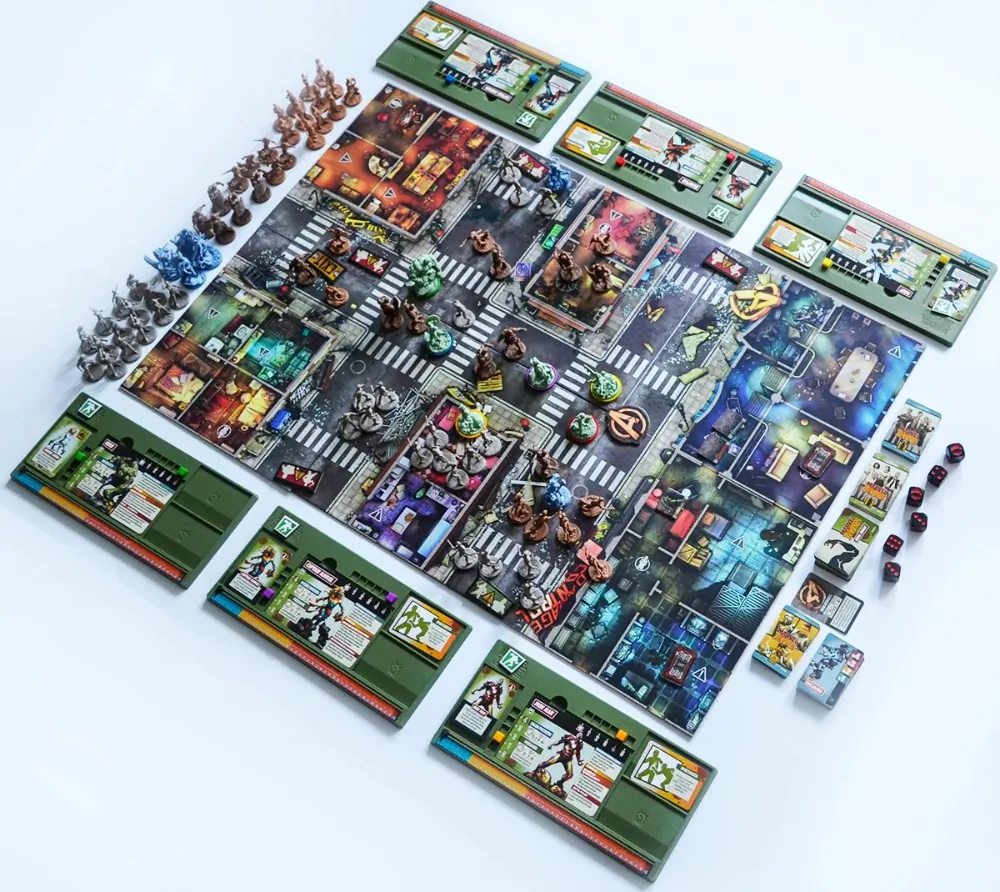 Gra planszowa kooperacyjna Marvel Zombies podstawa Portal Games