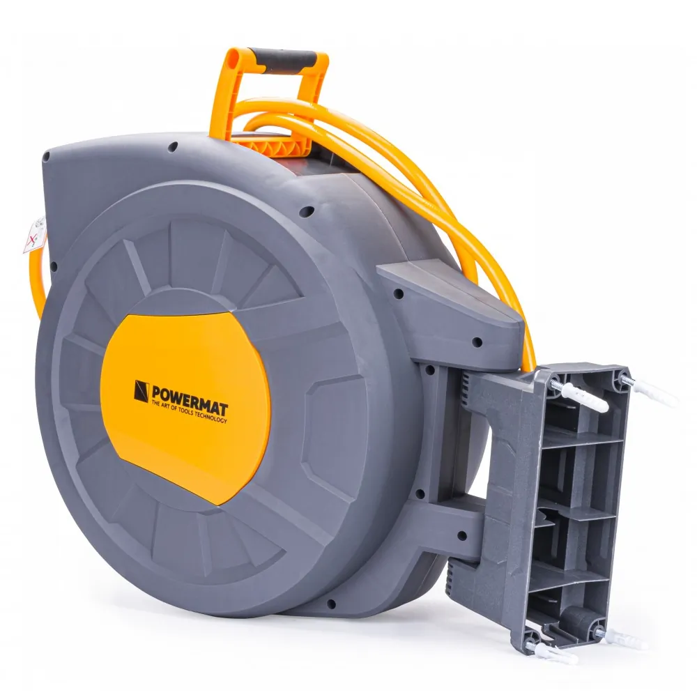 Automatyczny bęben zwijacz z wężem ogrodowym 35m 1/2" Powermat PM-ABNW-35M