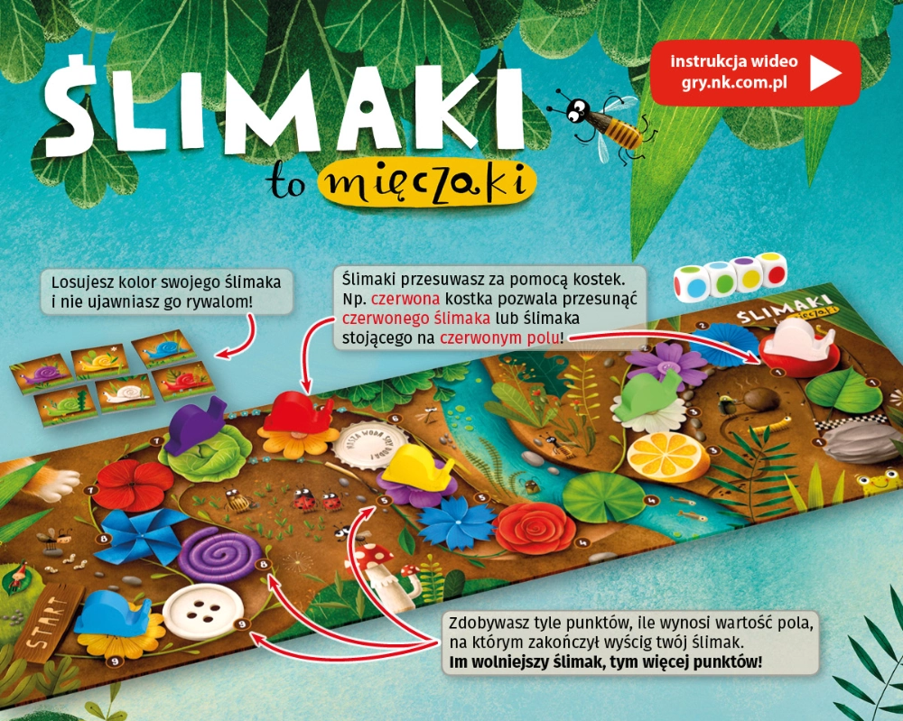 Gra ŚLIMAKI TO MIĘCZAKI - Nasza Księgarnia