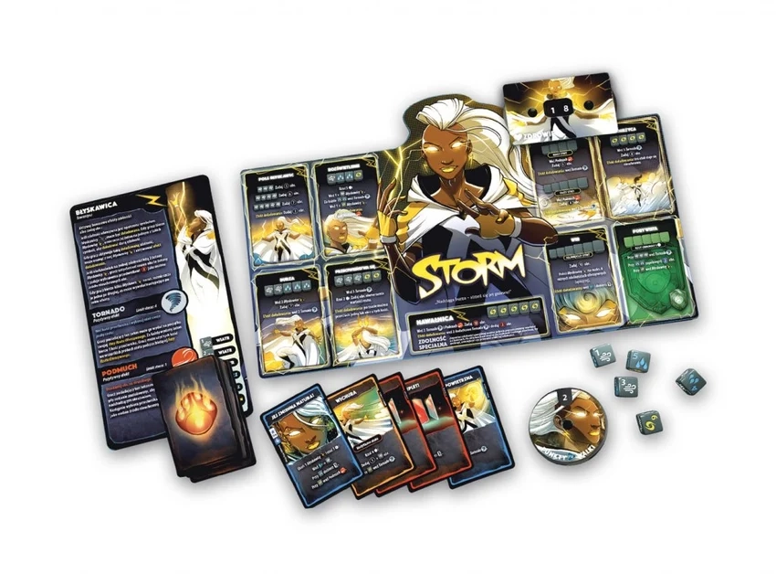 Gra karciana MARVEL DICE THRONE : ICEMAN, PSYLOCKE, STORM, WOLVERINE - Box 1 podstawa Lucky Duck Games