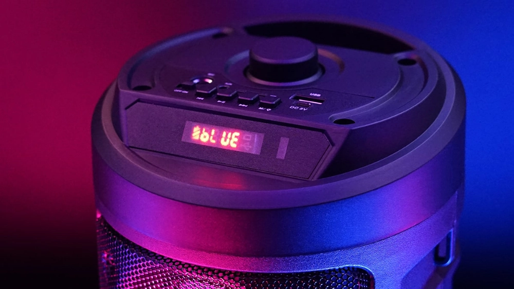 Głośnik bluetooth przenośny Squeak Harmony karaoke speaker radio FM AUX USB 40W + mikrofon