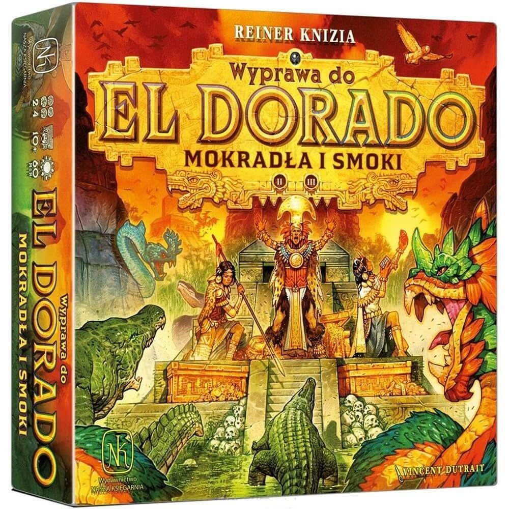 Gra planszowa WYPRAWA DO EL DORADO: MOKRADŁA I SMOKI - dodatek - Nasza Księgarnia
