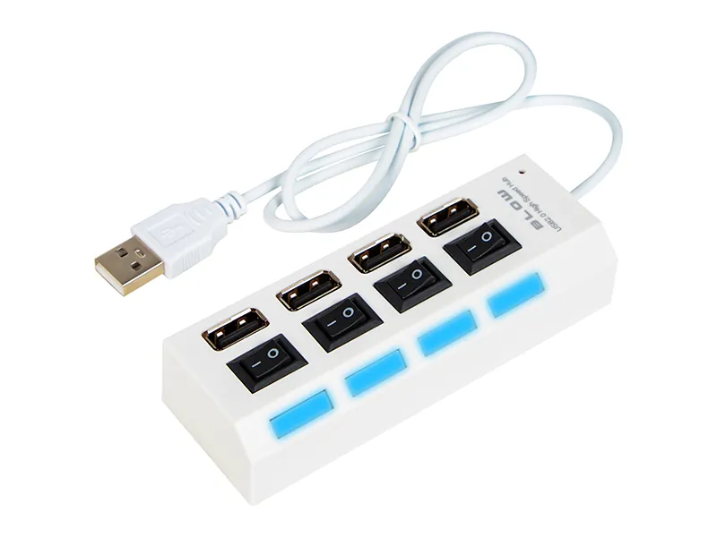 Hub adapter rozdzielacz USB na 4x USB BLOW HUB-07 biały