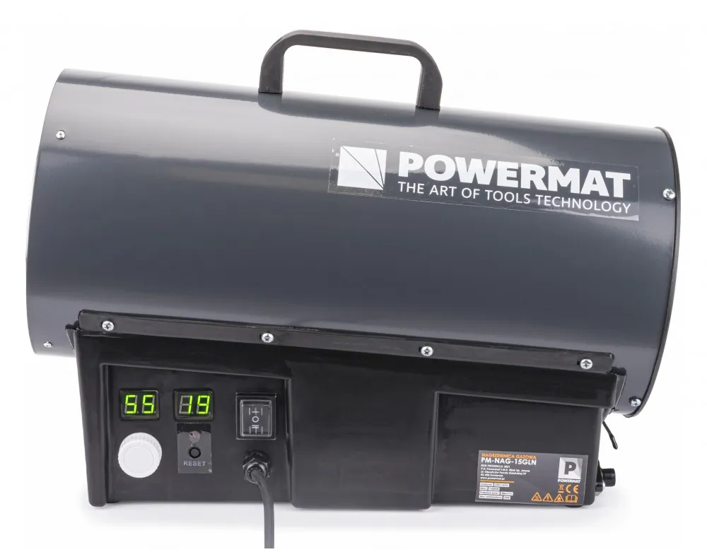 Nagrzewnica dmuchawa gazowa 15kW  LCD Powermat PM-NAG-15GLN