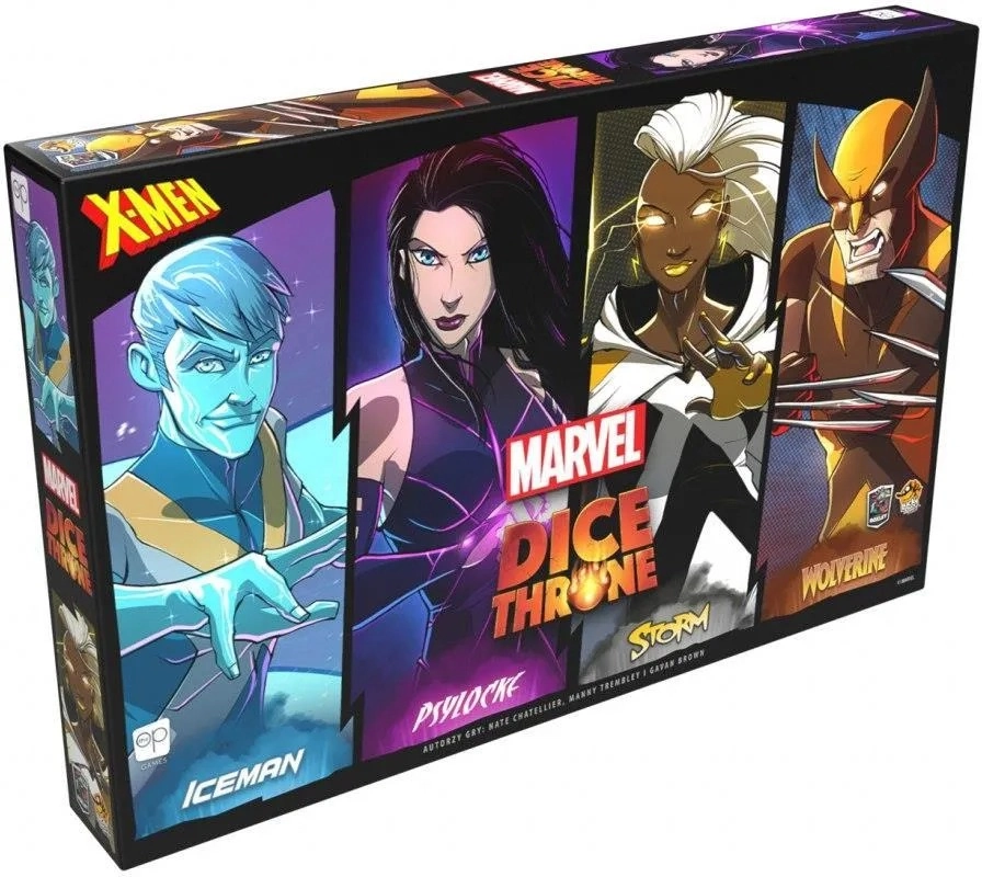 Gra karciana MARVEL DICE THRONE : ICEMAN, PSYLOCKE, STORM, WOLVERINE - Box 1 podstawa Lucky Duck Games