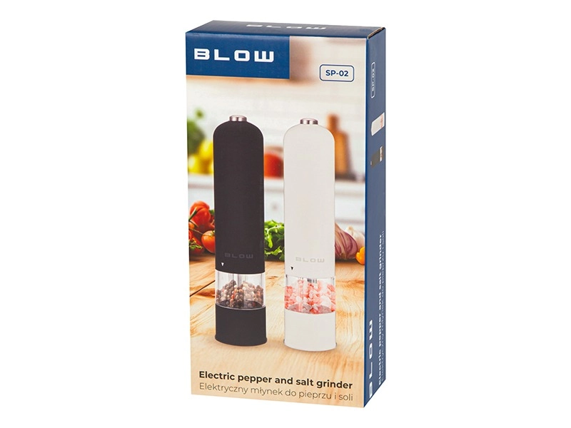 2x elektryczny młynek do soli i pieprzu BLOW SP-02 zestaw