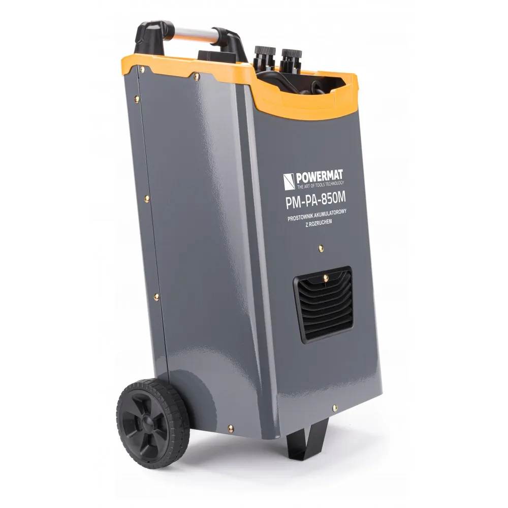 Prostownik akumulatorowy z rozruchem 850A 12/24V Powermat PM-PA-850M