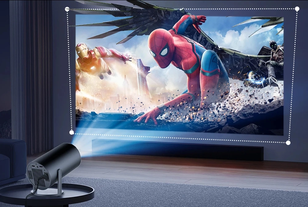 Przenośny projektor multimedialny AndroidTV HD  Wi-Fi BLOW Cinema BLACK