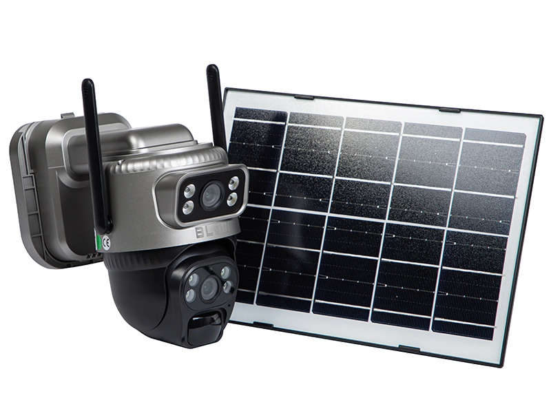 Zewnętrzna kamera BLOW WiFi PTZ 4MP H-384 DualLens + panel solarny