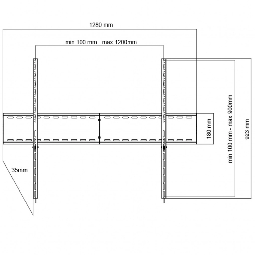Uchwyt do TV LCD LED tablic multimedialnych 70-120