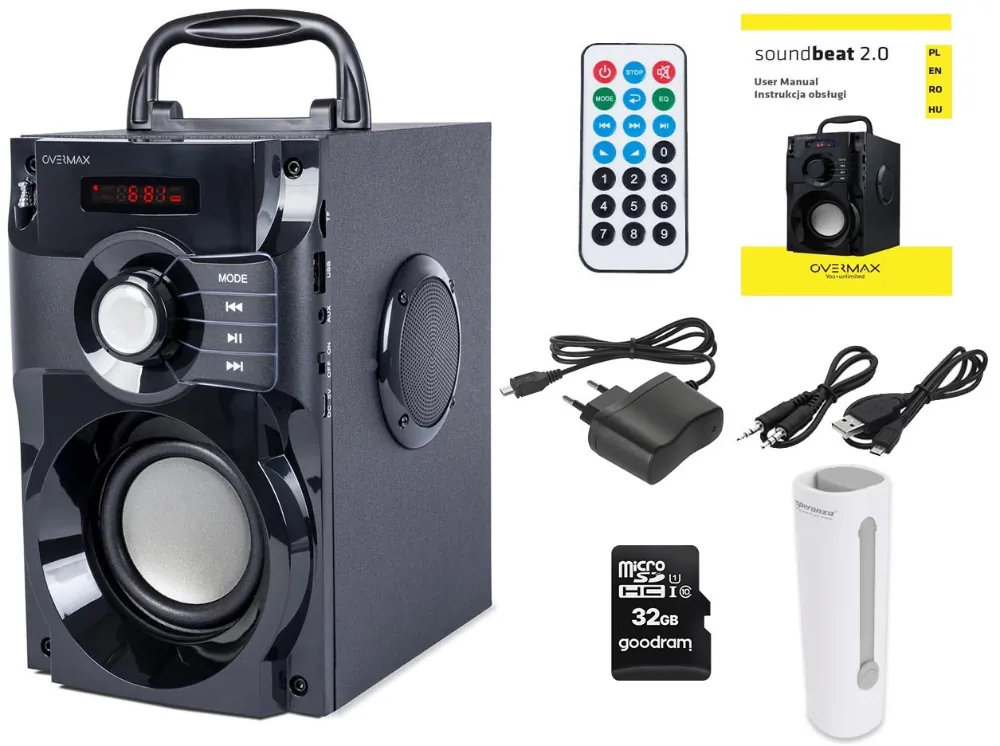 overmax soundbeat 2.0 w zestawie