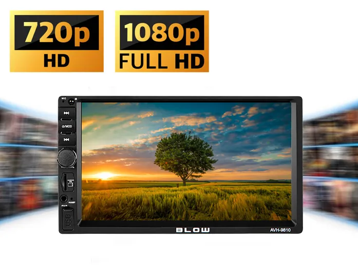 Radio samochodowe BLOW  AVH-9810 2DIN 7" Bluetooth FM SD USB AUX pilot
