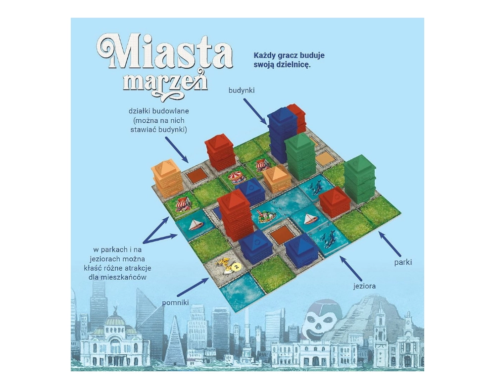 Gra planszowa MIASTA MARZEŃ - podstawa - Nasza Księgarnia