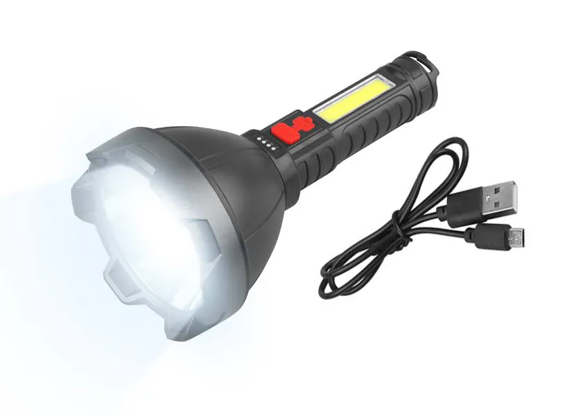 Akumulatorowa latarka ręczna LTC LED 3W 400lm + COB 2W 700lm