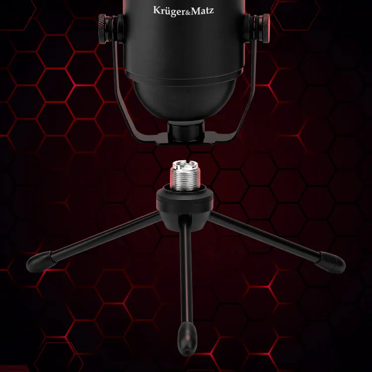 Mikrofon gamingowy / vlogerowy na USB Kruger&Matz Warrior GV-200