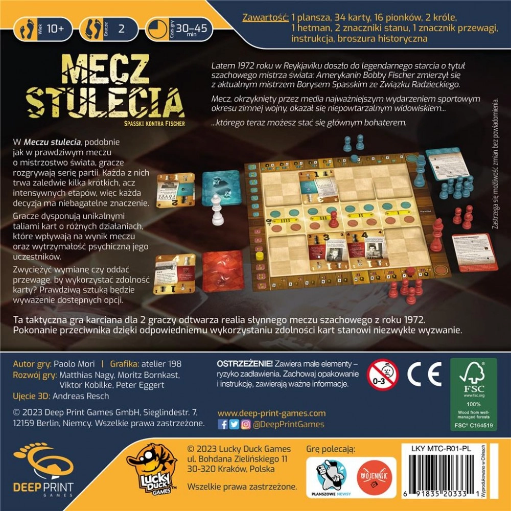 Gra karciana MECZ STULECIA - Lucky Duck Games