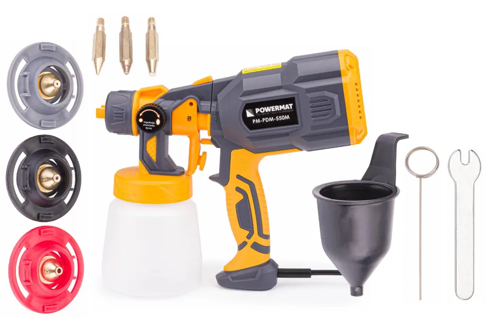 Agregat malarski pistolet do malowania 800ml Powermat PM-PDM-550M + 3 dysze