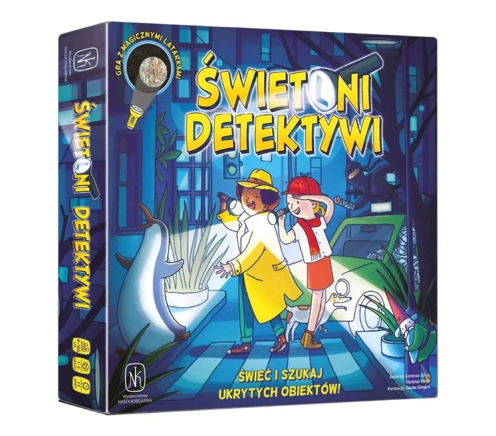 Gra planszowa ŚWIETLNI DETEKTYWI - podstawa - Nasza Księgarnia