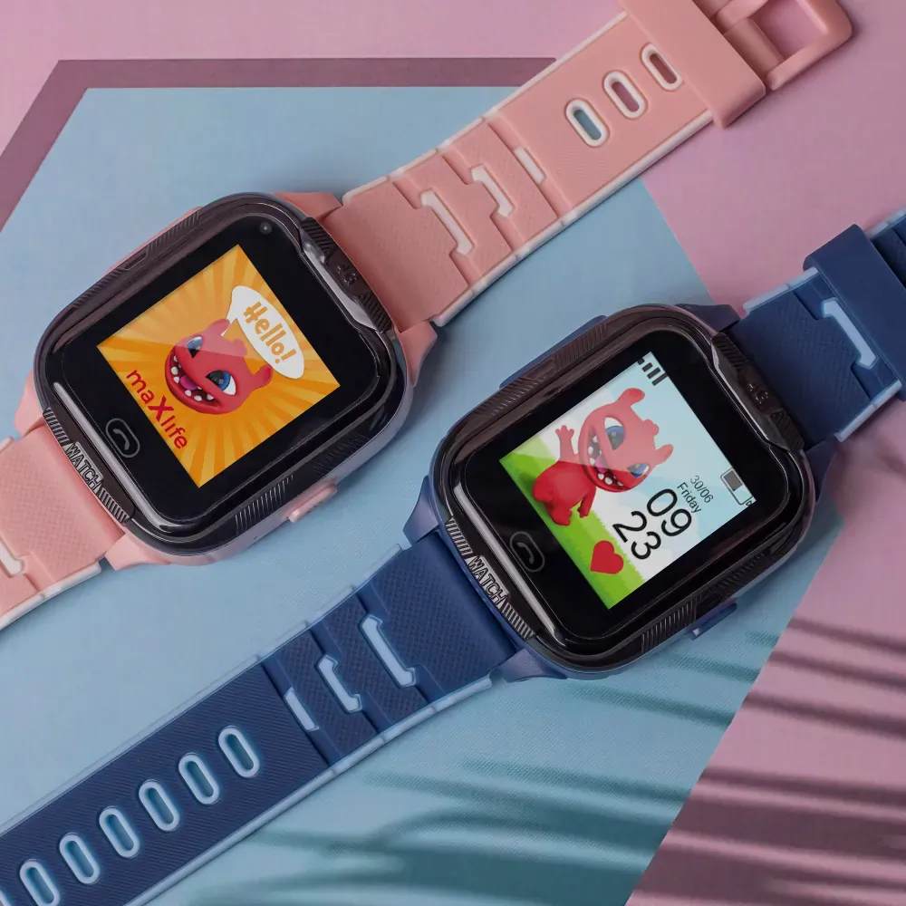 Zegarek smartwatch Maxlife MXKW-350 GPS WiFi dla dzieci niebieski