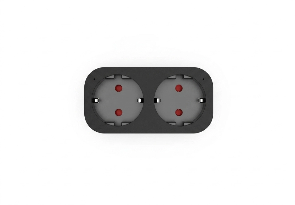 Smart adapter gniazdo 230V WiFi czarne podwójne ART