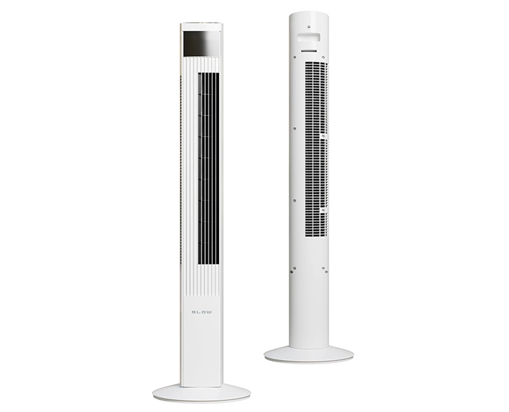 Wentylator kolumnowy podłogowy XXL 121cm z jonizacją 90W - kolor biały