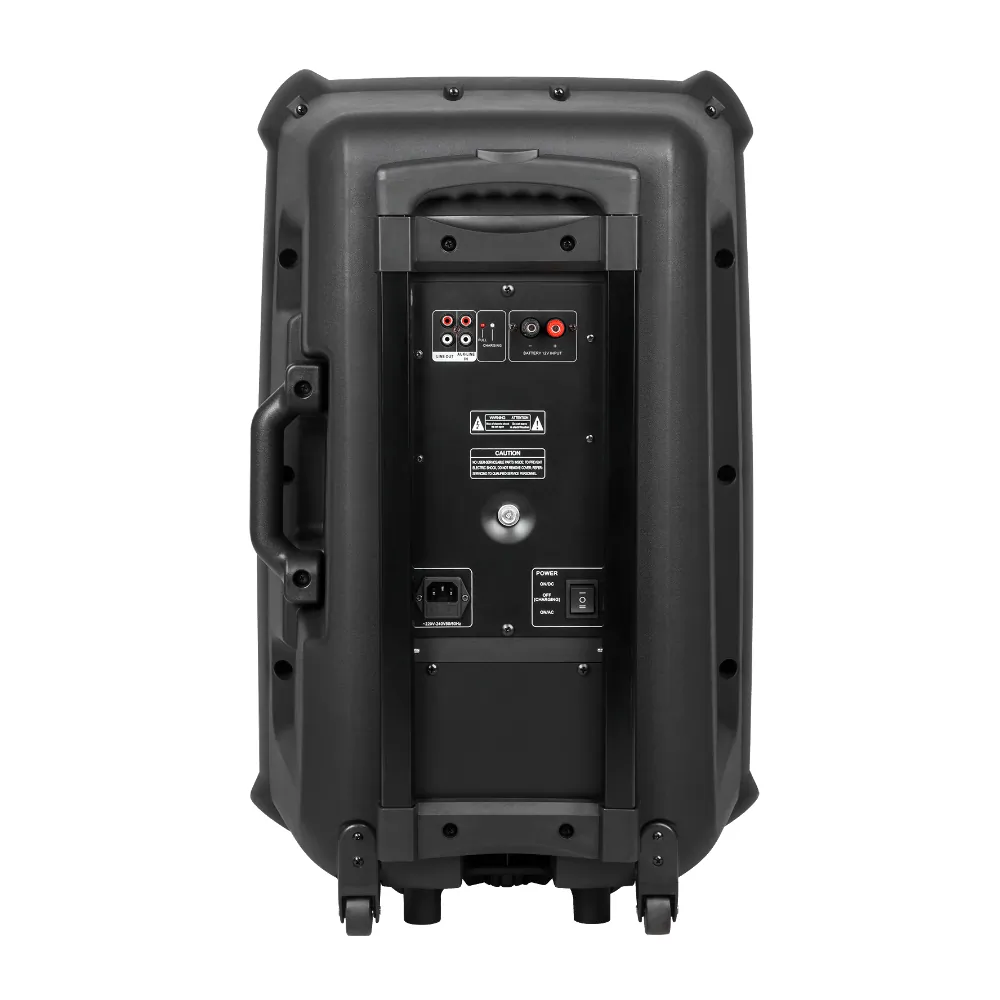 Głośnik kolumna aktywna Bluetooth Azusa 15" 120W SD USB + 2 mikrofony bezprzewodowe + pilot