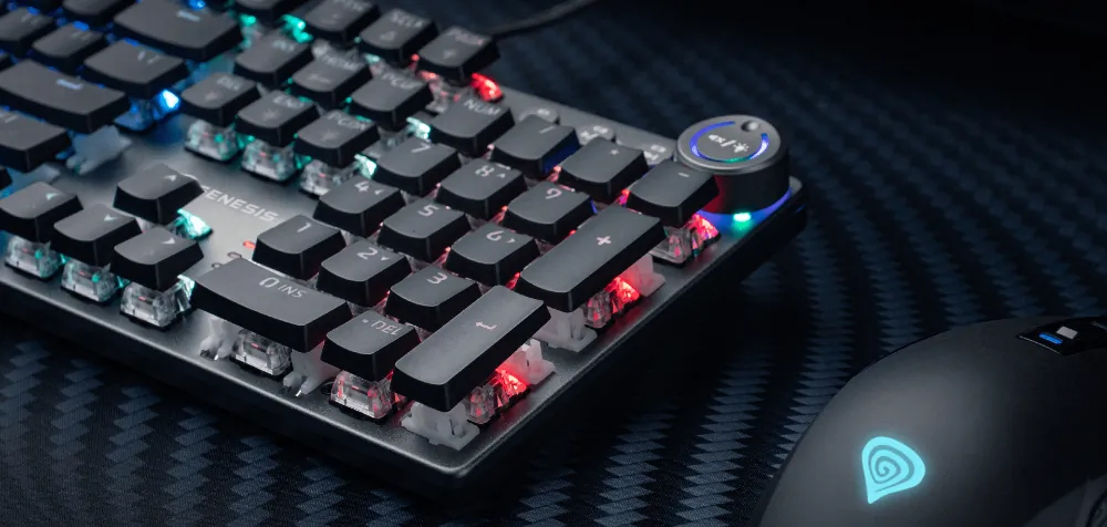 Klawiatura mechaniczna Genesis THOR 400 RGB podświetlana gamingowa dla graczy