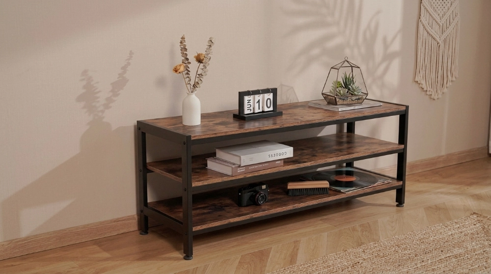 Stolik pod tv, tuner, multimedia 40KG SM-03 ART 120cm 3-półki