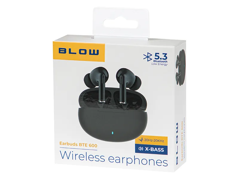 Słuchawki bezprzewodowe douszne BLOW Earbuds BTE600 BLACK