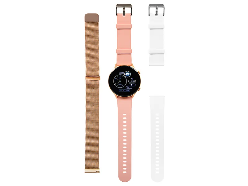 Zegarek damski smartwatch BLOW X19 z funkcją rozmowy 3 paski w zestawie
