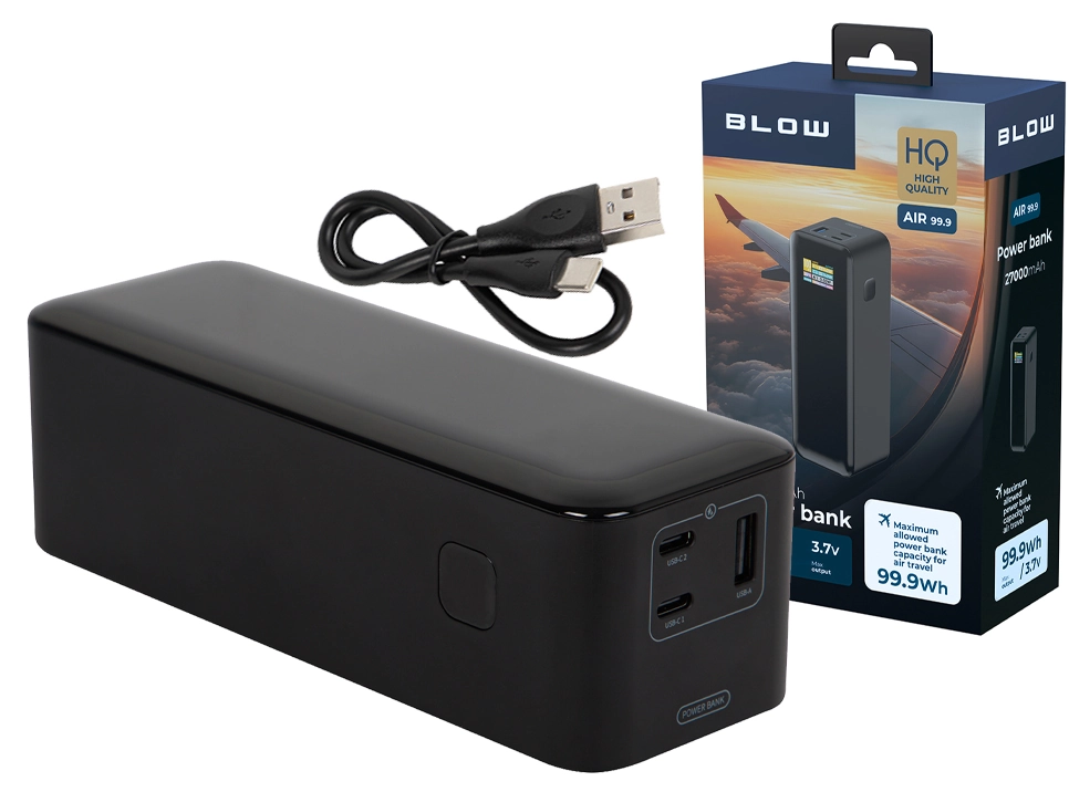 Power Bank 27000mAh PD 140W AIR99.9 - czarny