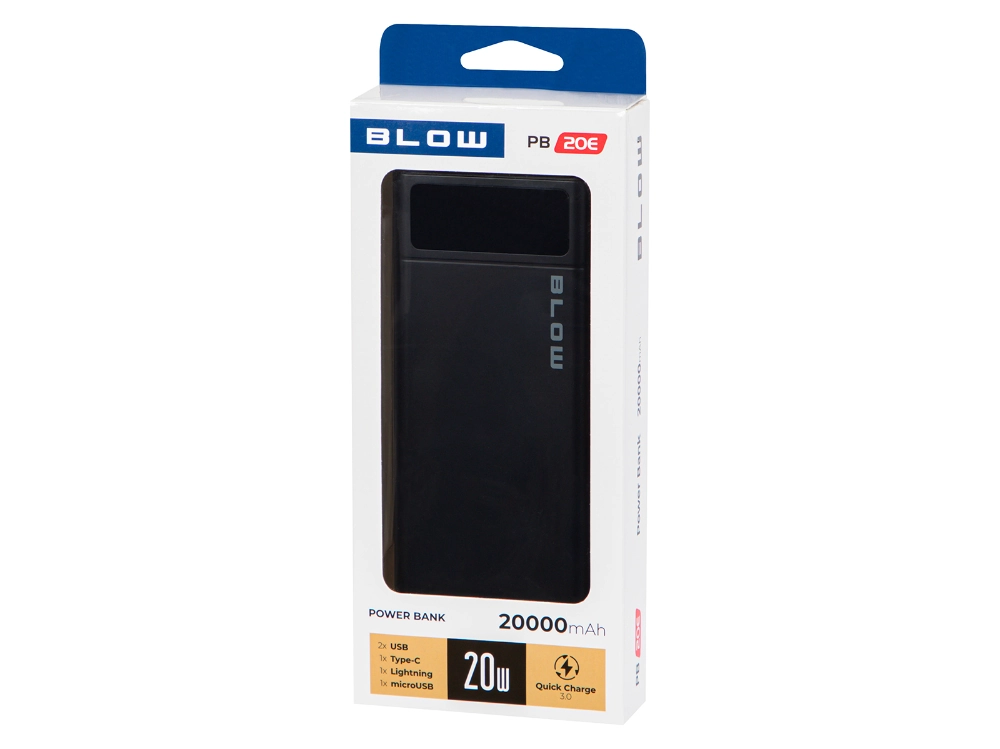 Powerbank BLOW 20000mAh USB QC PB20E USB-C