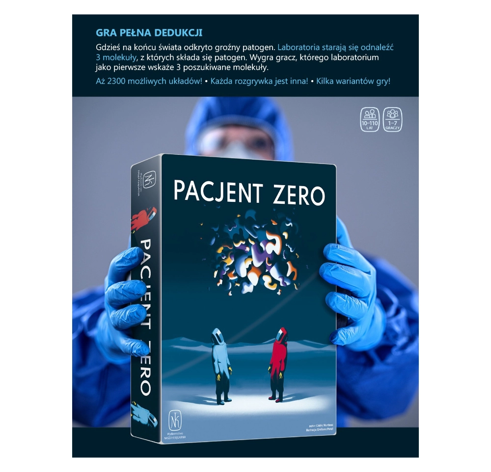 Gra planszowa Pacjent Zero Nasza Księgarnia