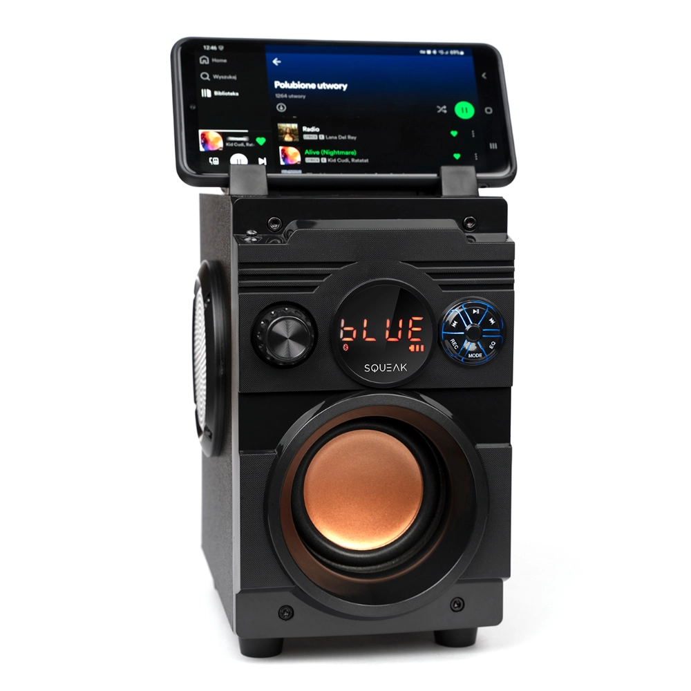 Głośnik bluetooth przenośny Squeak BassBlaster radio FM USB-C AUX 18W