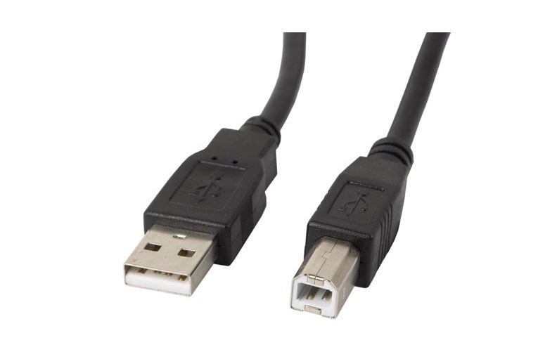 Kabel do drukarki 5 metrów USB-A / USB-B czarny Lanberg