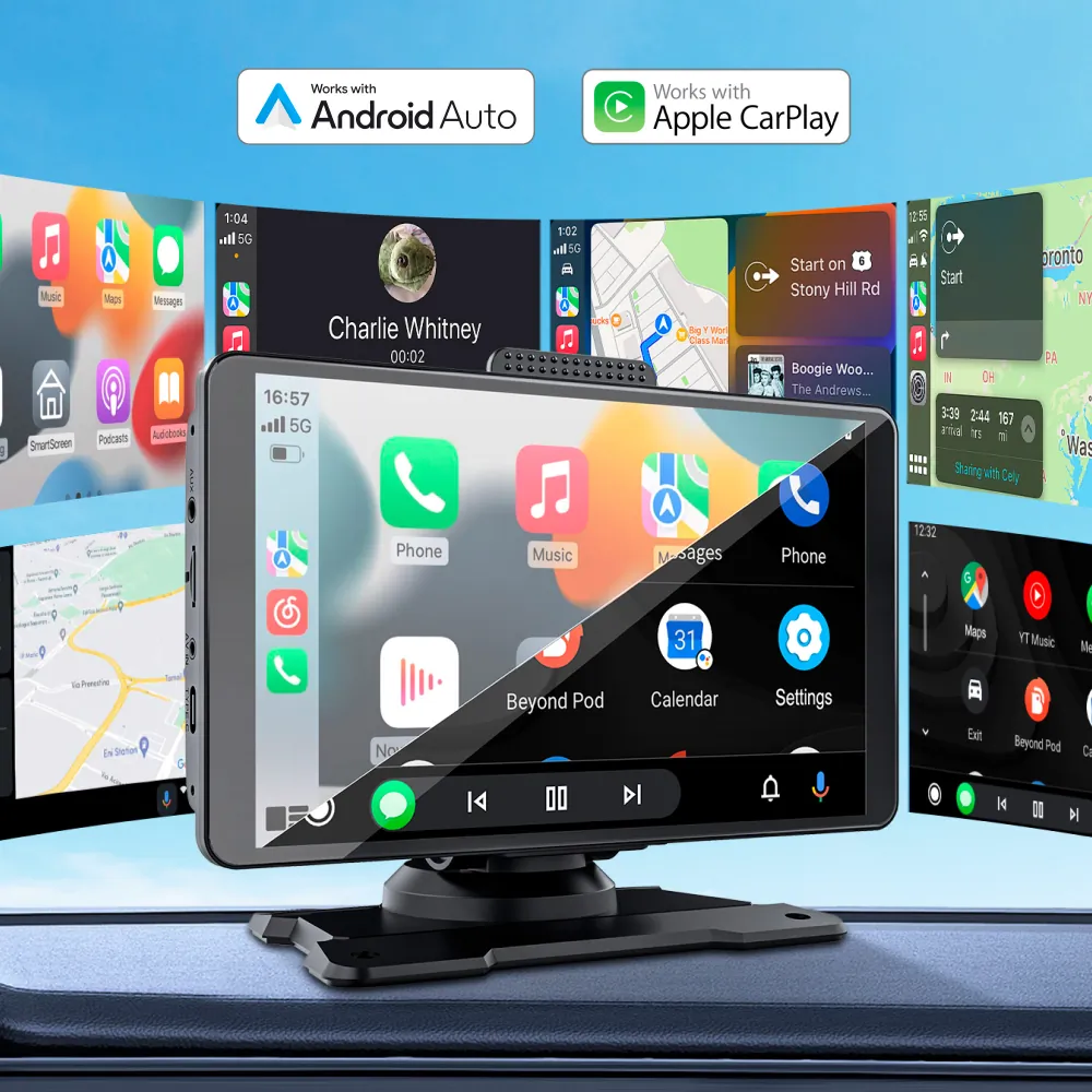 Stacja multimedialna 7 cali Kruger&Matz Android Auto Apple Carplay z kamerą cofania